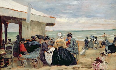A Beach Scene by Eugene Louis Boudin